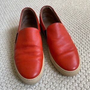 Paul Smith Red Leather Loafers
